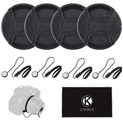 Lens Cap Bundle for DSLR Cameras - 77 mm (4 Pack)