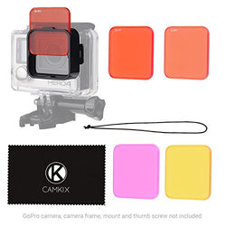 Diving Lens Filter Kit for GoPro Hero 4 and 3+ - Waterproof Housing