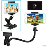 Universal Phone/Camera Holder with Flexible Gooseneck and Strong Clamp