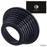 Step Up Lens Filter Adapter Rings - Set of 9