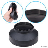 Rubber Camera Lens Hood 52mm - Set of 2