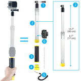 Waterproof Pole & Hand Grip for Gopro Hero