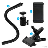 Universal Phone/Camera Holder with Flexible Gooseneck and Strong Clamp