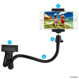 Universal Phone/Camera Holder with Flexible Gooseneck and Strong Clamp